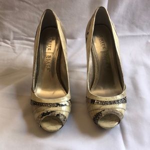 White House Black Market Peep Toe Heel